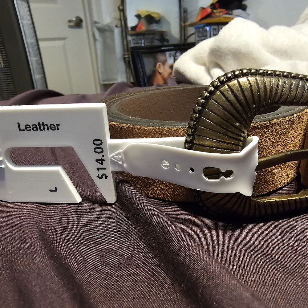 Tan leather belt